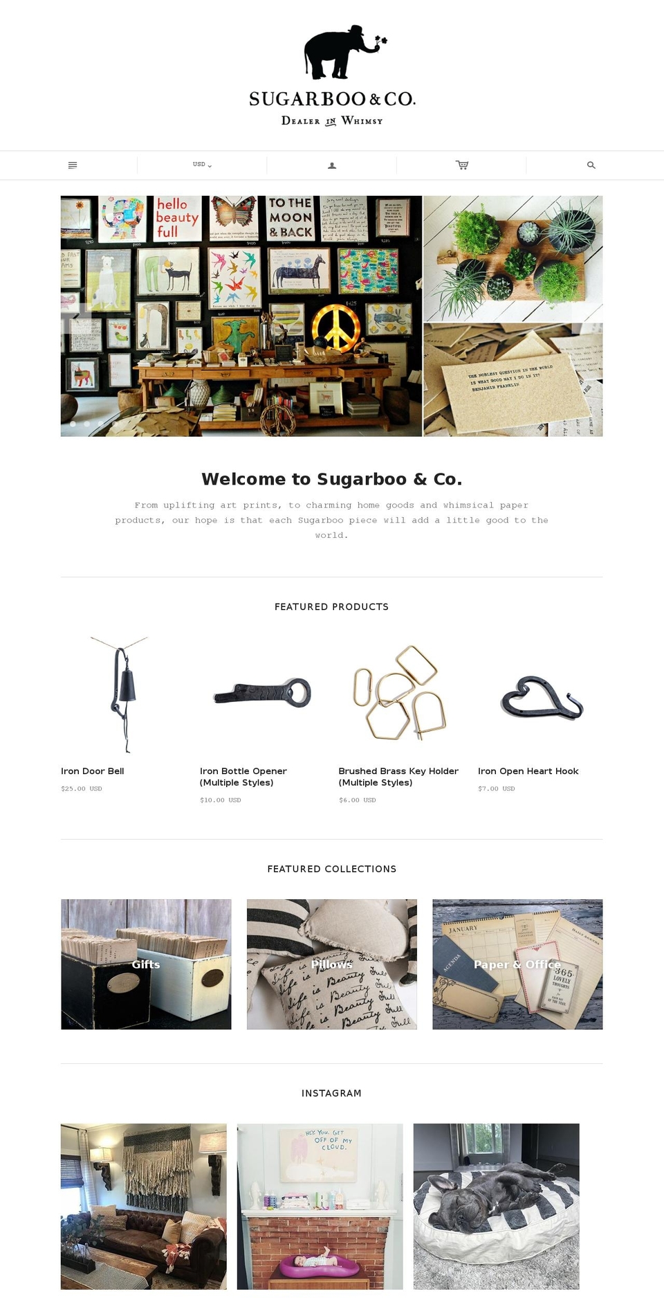 sugarbooshoppe.com — Shopify storefront screenshot