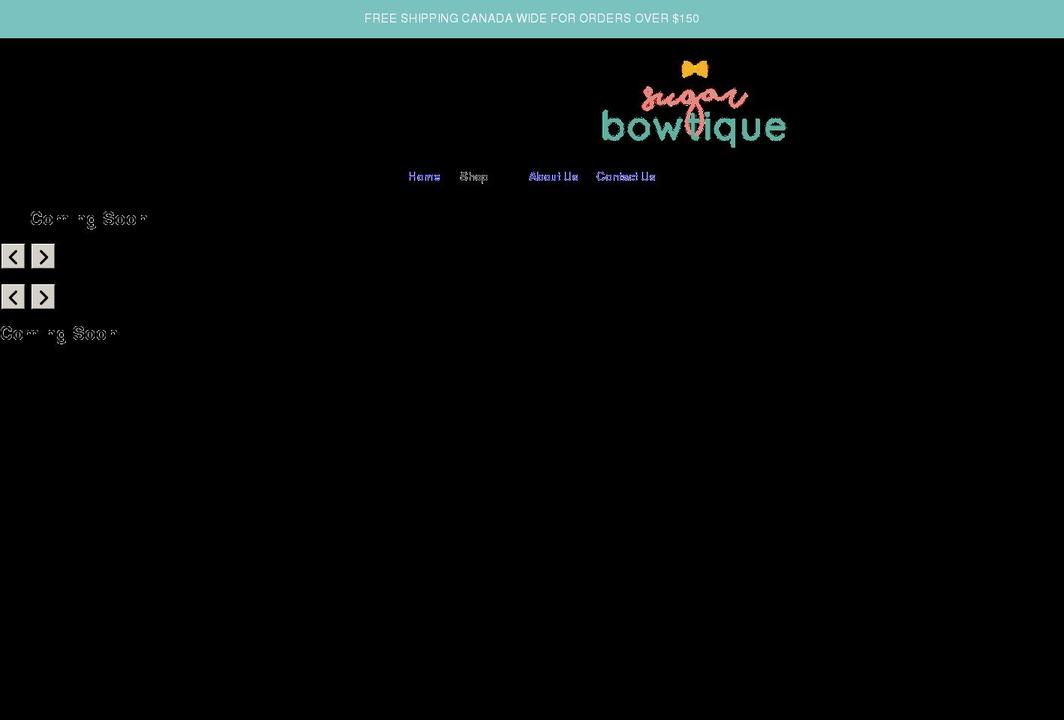 sugarbowtique.com shopify website screenshot