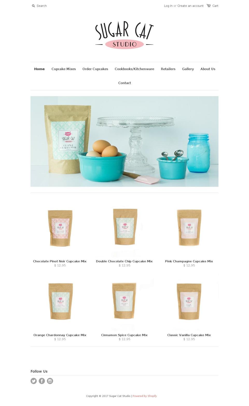 sugarcatstudio.com shopify website screenshot
