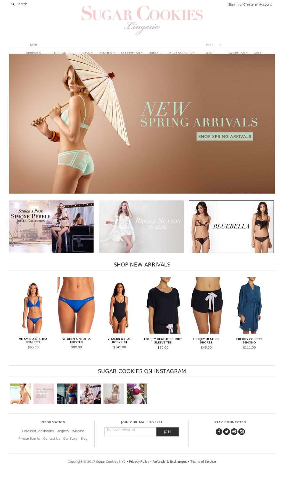 sugarcookiesnyc.com shopify website screenshot