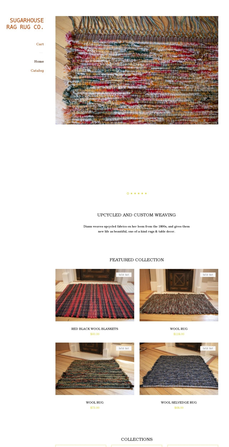 sugarhouseragrugco.com shopify website screenshot