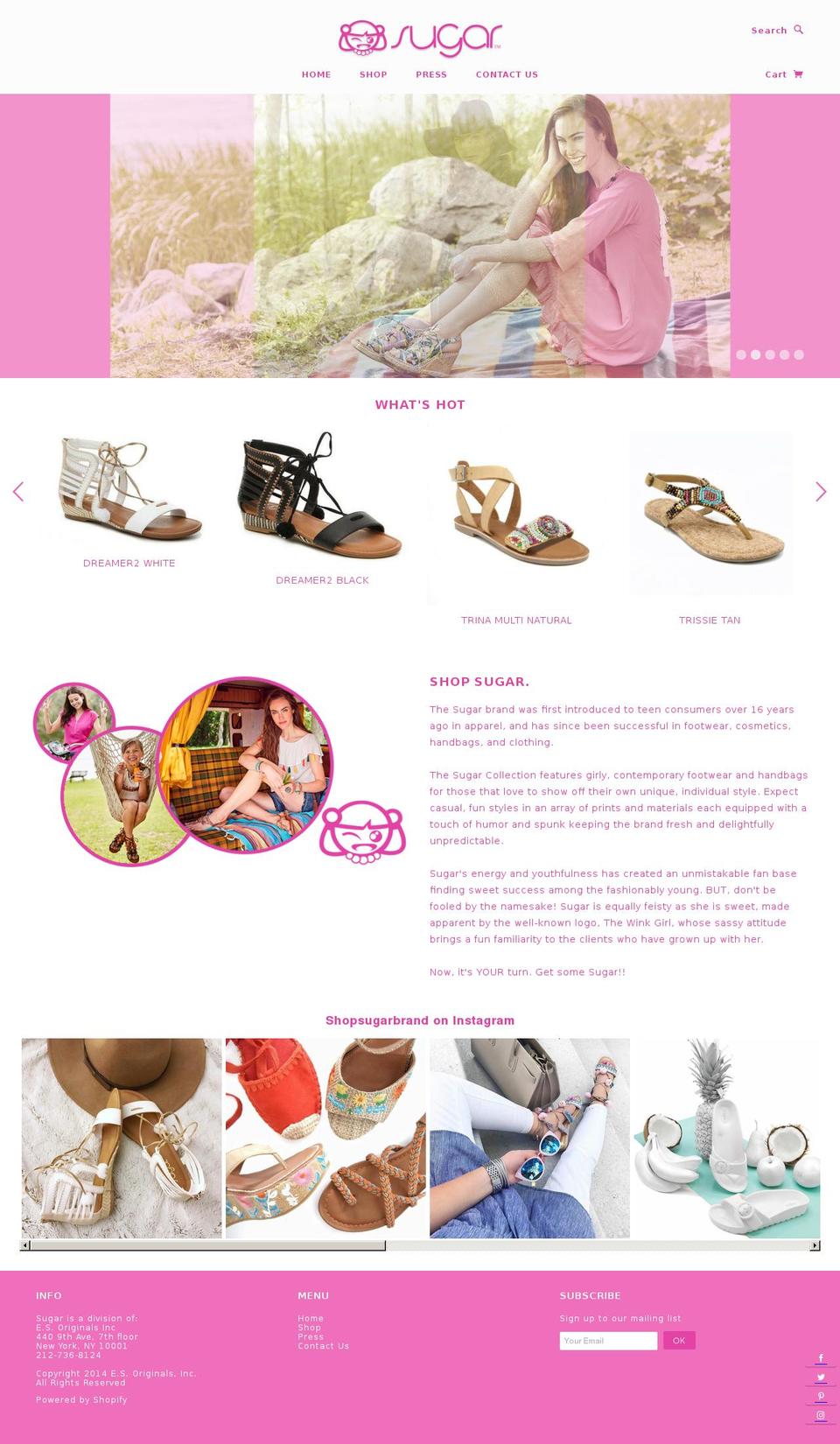 sugarintimates.com shopify website screenshot