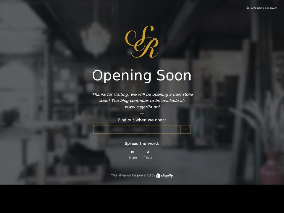 sugarita.com shopify website screenshot