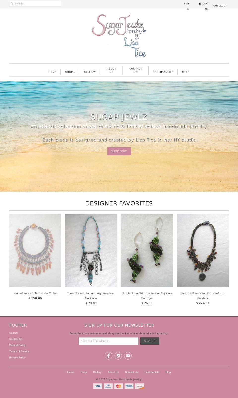 sugarjewlzhandmadejewelry.com shopify website screenshot