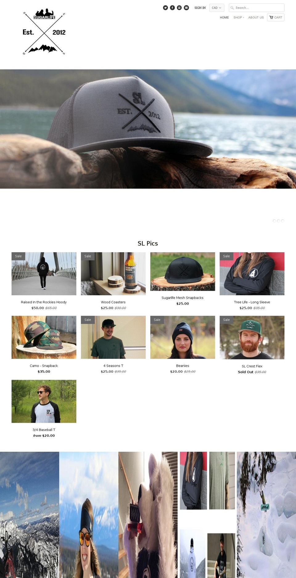 sugarlifeclothing.com shopify website screenshot
