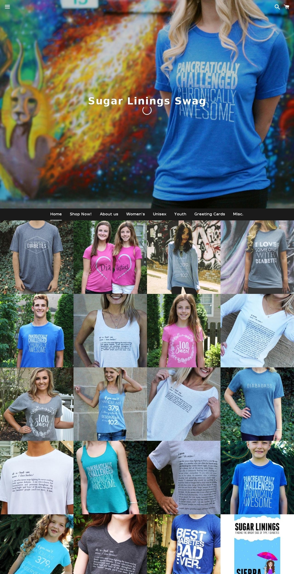 sugarliningsblog.com shopify website screenshot