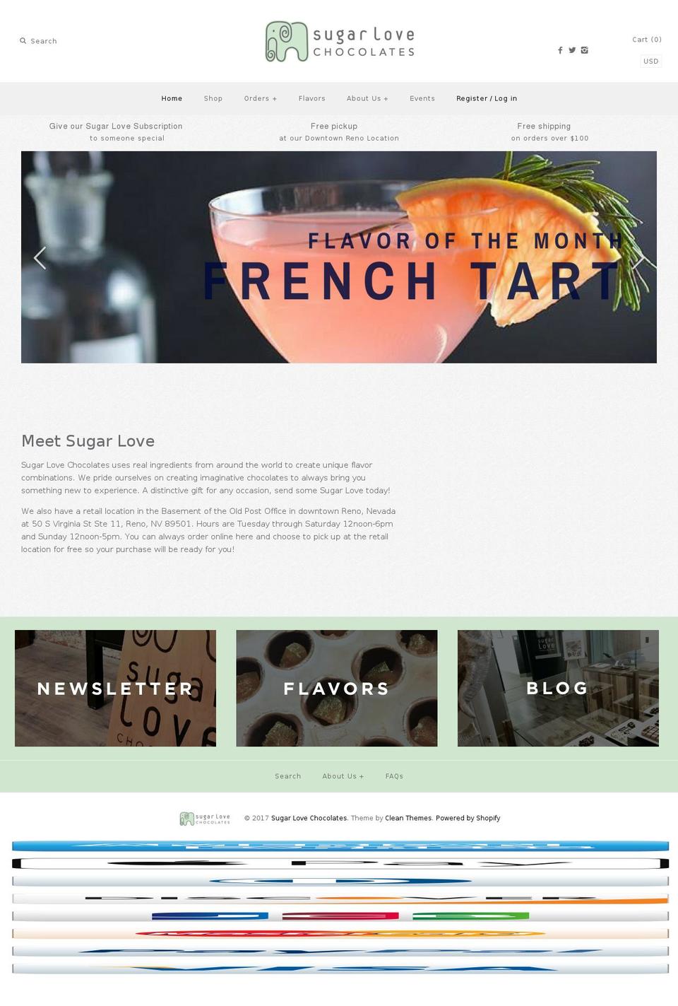 sugarlovechocolate.com shopify website screenshot