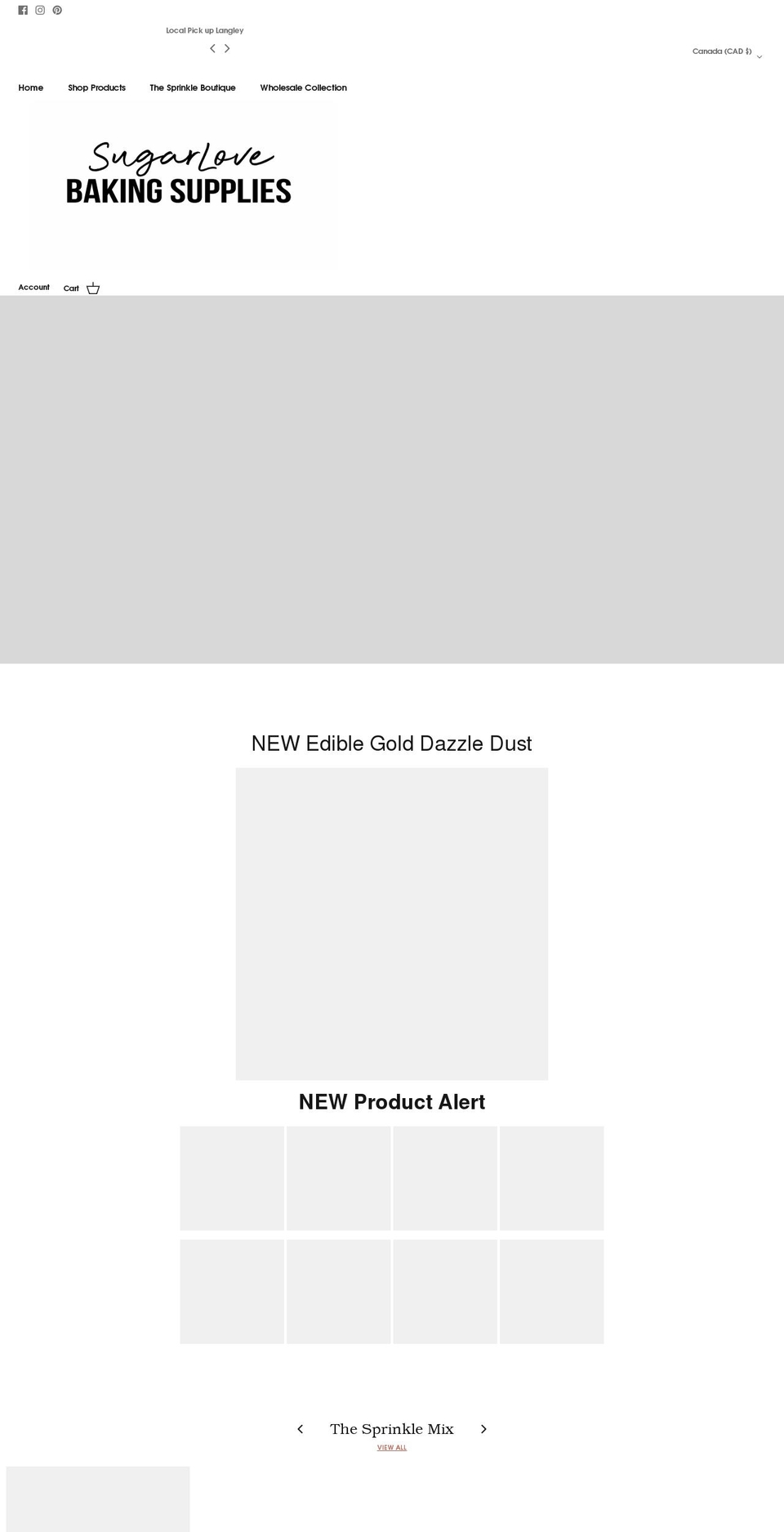 sugarlovedesigns.com shopify website screenshot