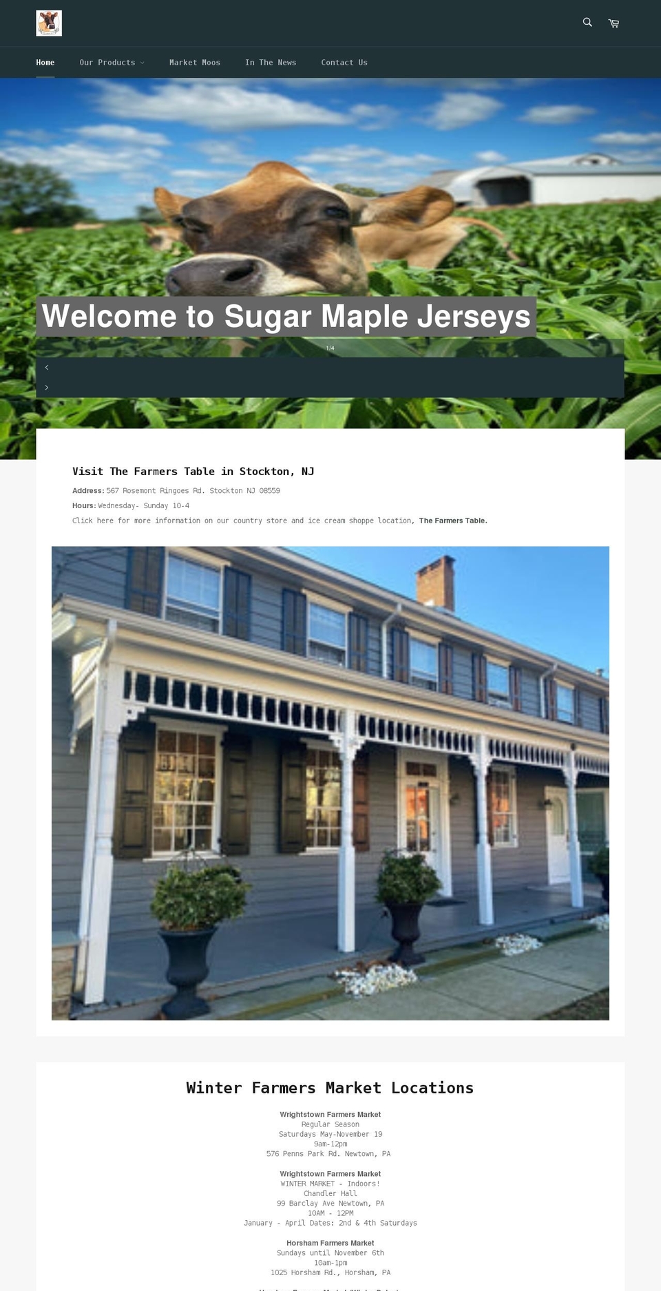 sugarmaplejerseys.com shopify website screenshot