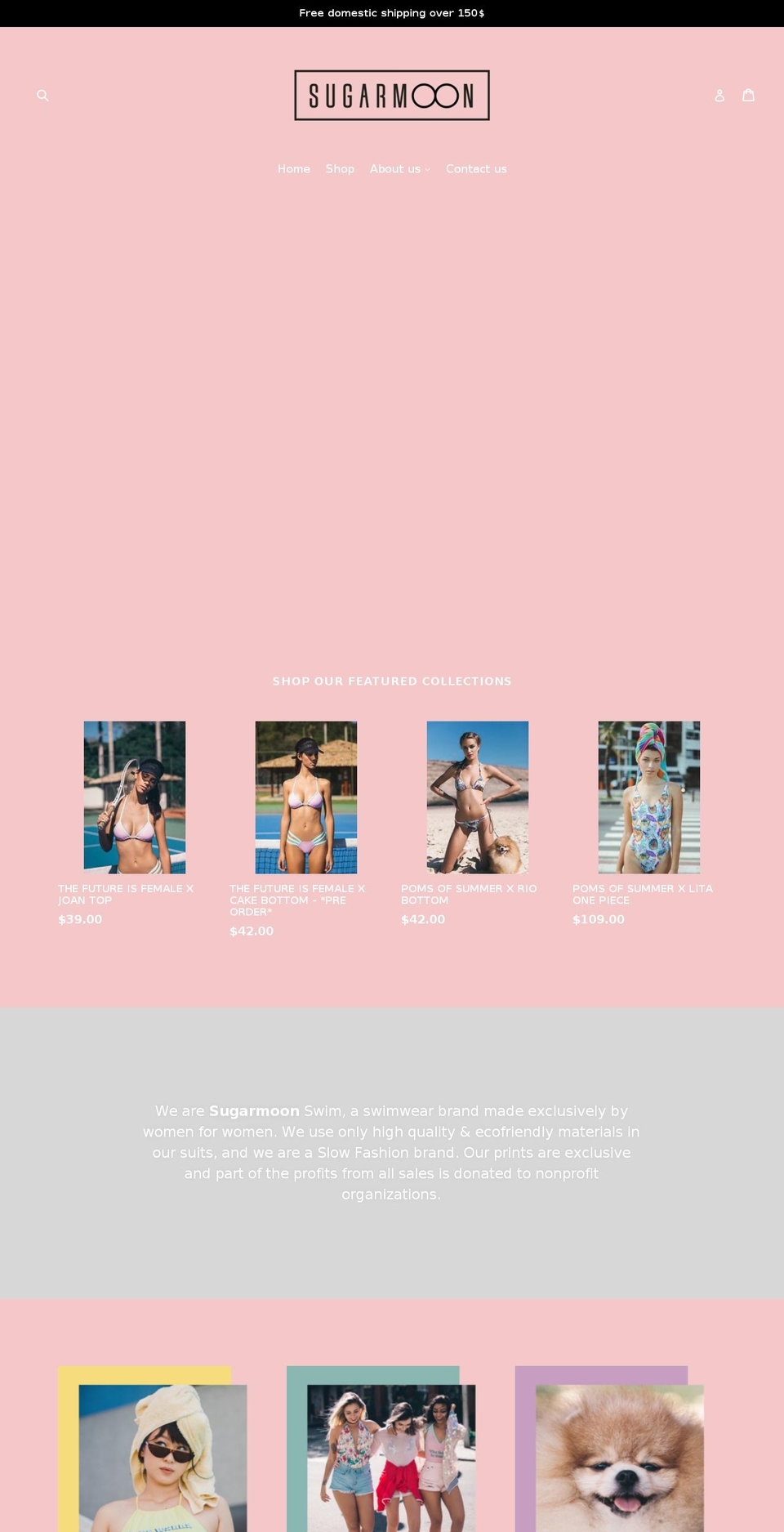 sugarmoonswim.com — Shopify storefront screenshot