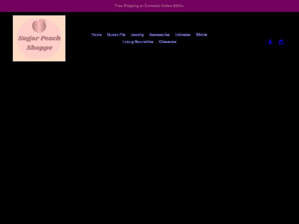 sugarpeachshopco.com shopify website screenshot