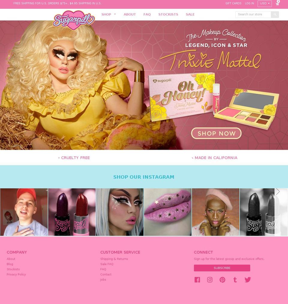 Sugarpill :: Bahia Designs 11-2017 :: Pro Pans Shopify theme site example sugarpillcosmetics.com