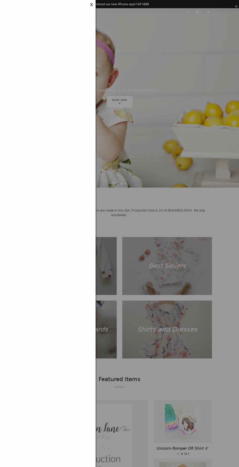 sugarplumlanebaby.com shopify website screenshot