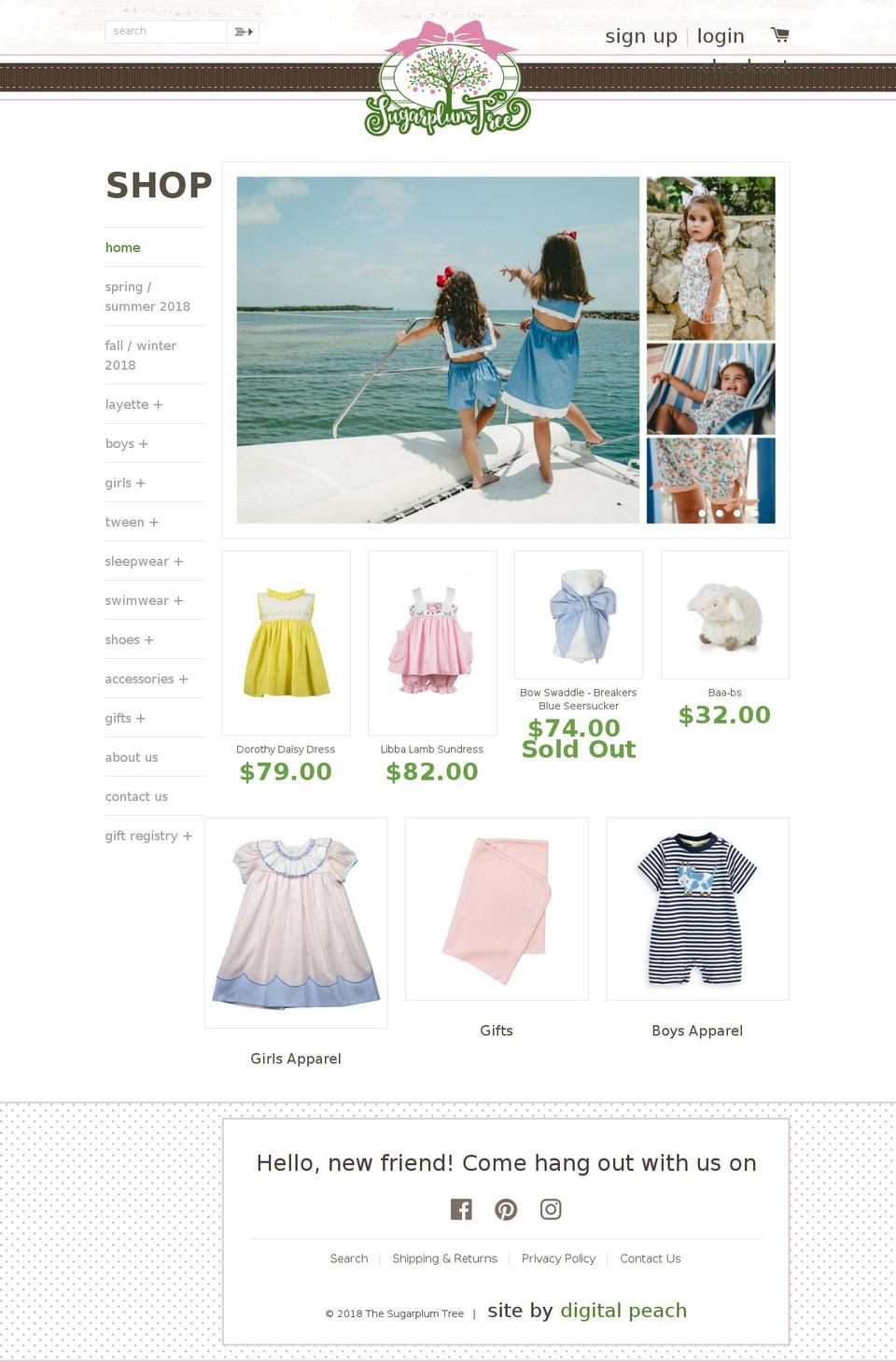 sweet-naomi Shopify theme site example sugarplumtree.com