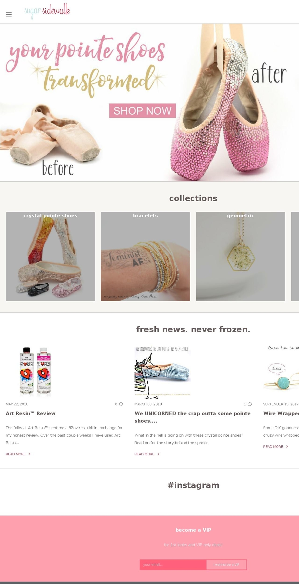 sugarsidewalk.com — Shopify storefront screenshot