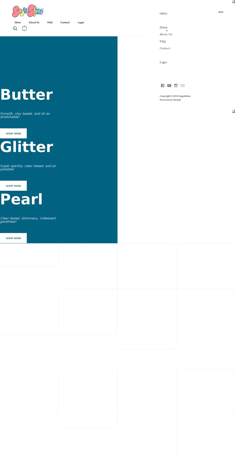 sugarslime.com — Shopify storefront screenshot
