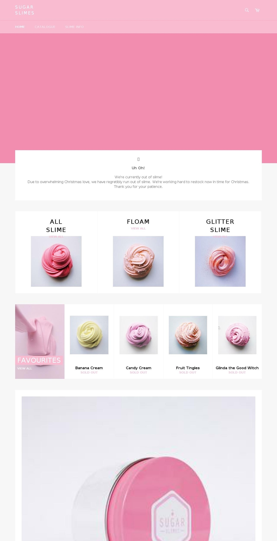 sugarslimes.com — Shopify storefront screenshot