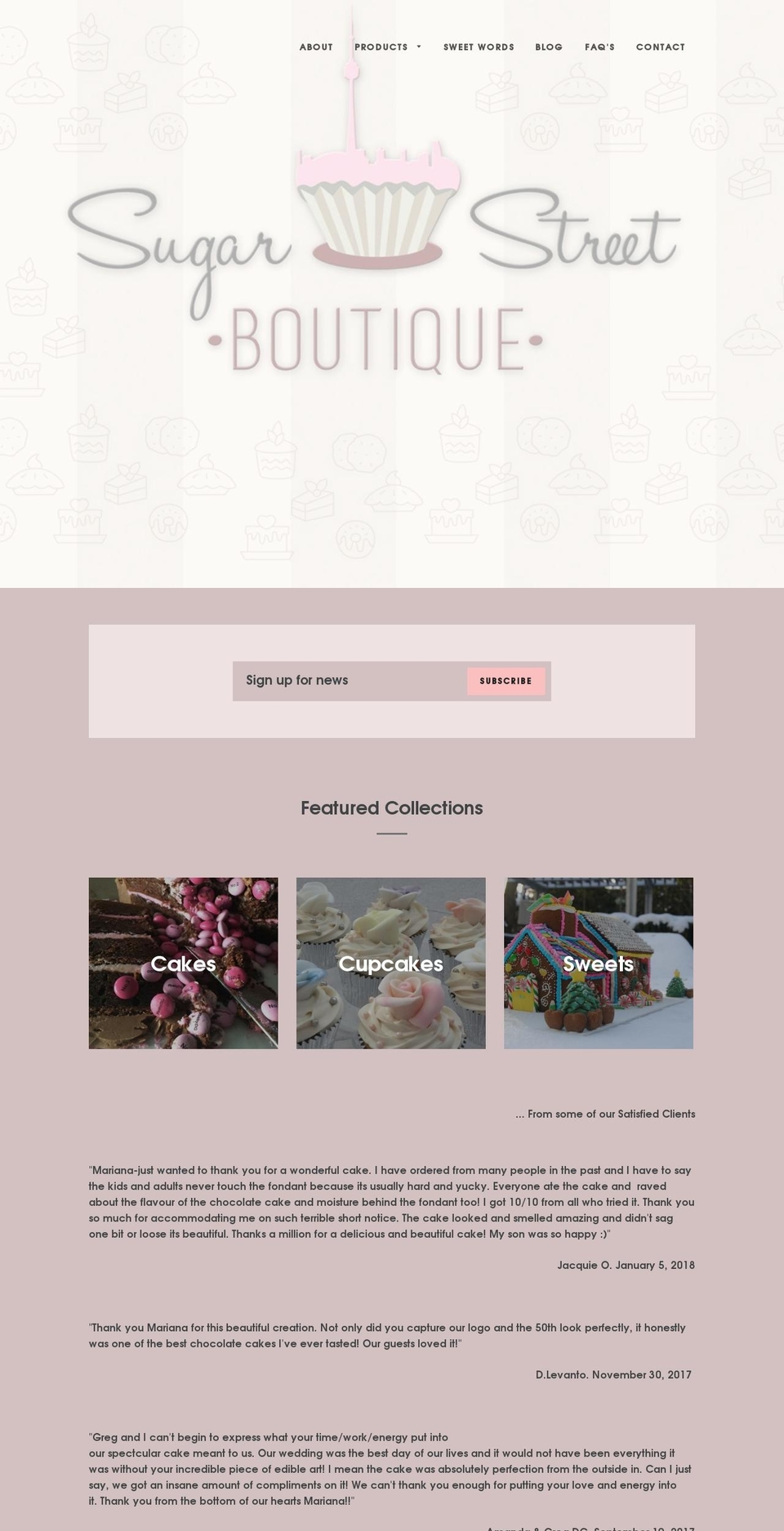 sugarstreetboutique.com — Shopify storefront screenshot