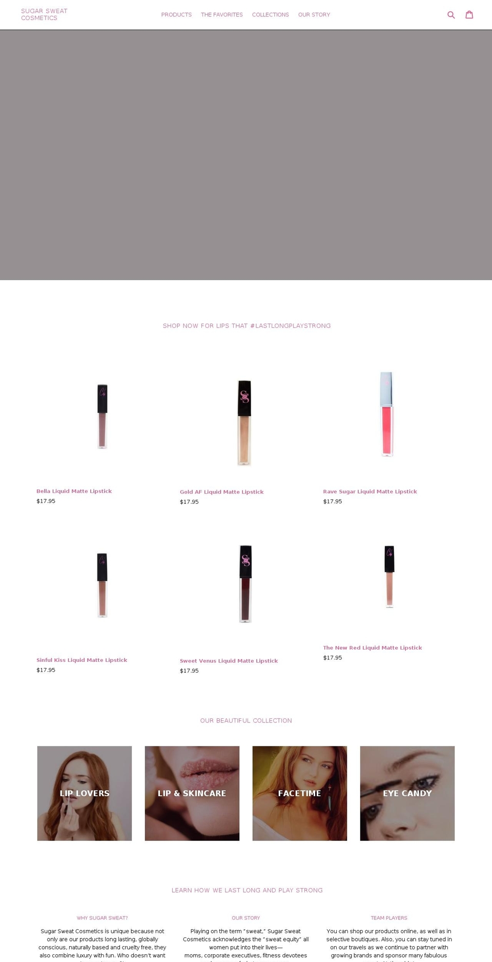 STAGE 1 Shopify theme site example sugarsweat.com