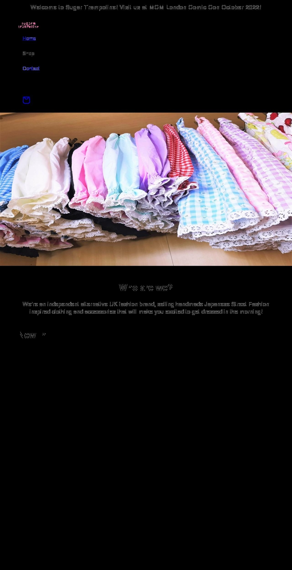 sugartrampoline.co.uk shopify website screenshot
