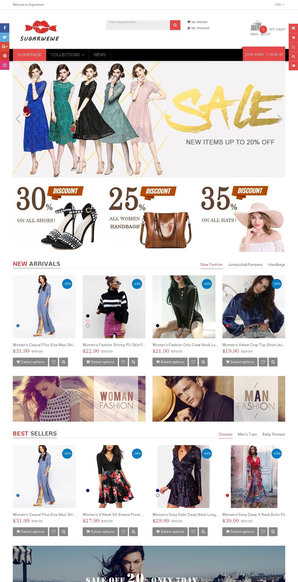 sugarwewe.com shopify website screenshot