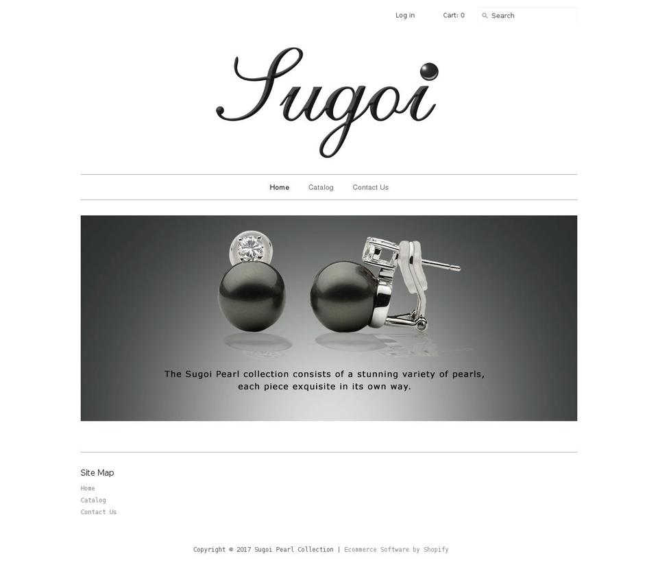 sugoipearls.com shopify website screenshot