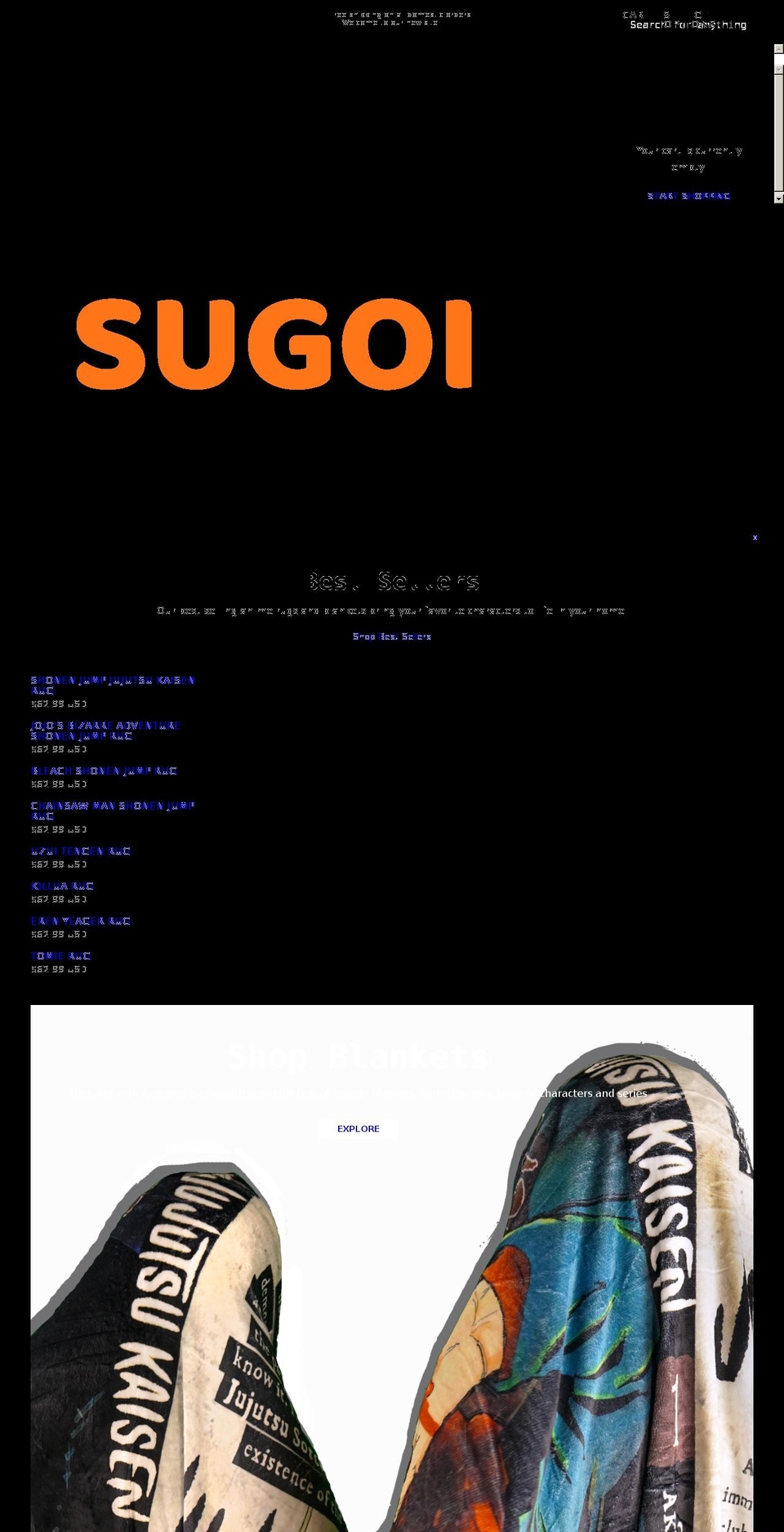 sugoistyles.com shopify website screenshot