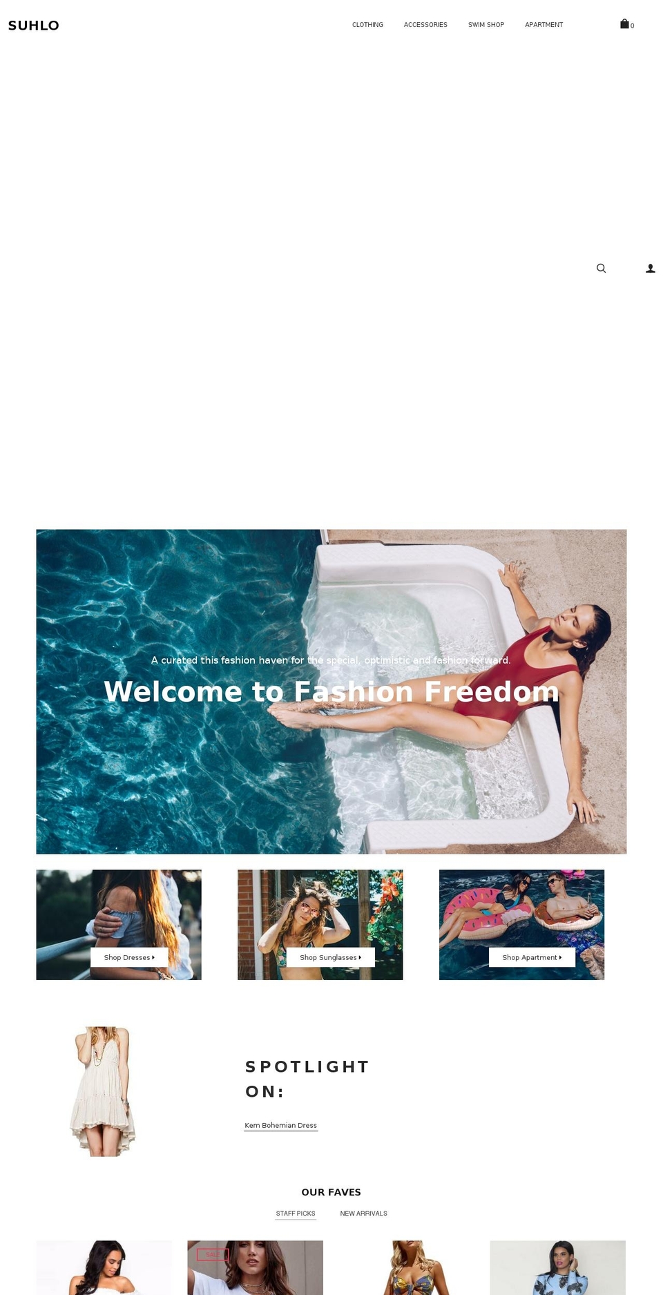suhlo.com — Shopify storefront screenshot