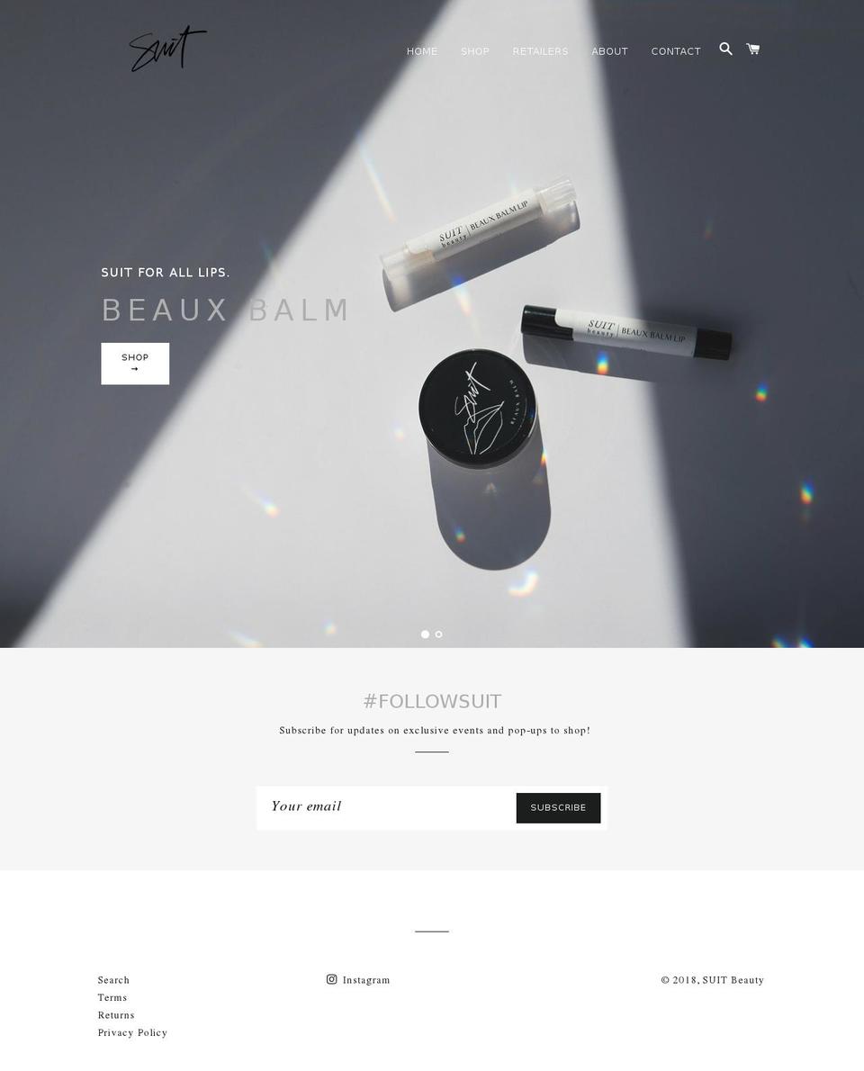 suitbeauty.com shopify website screenshot