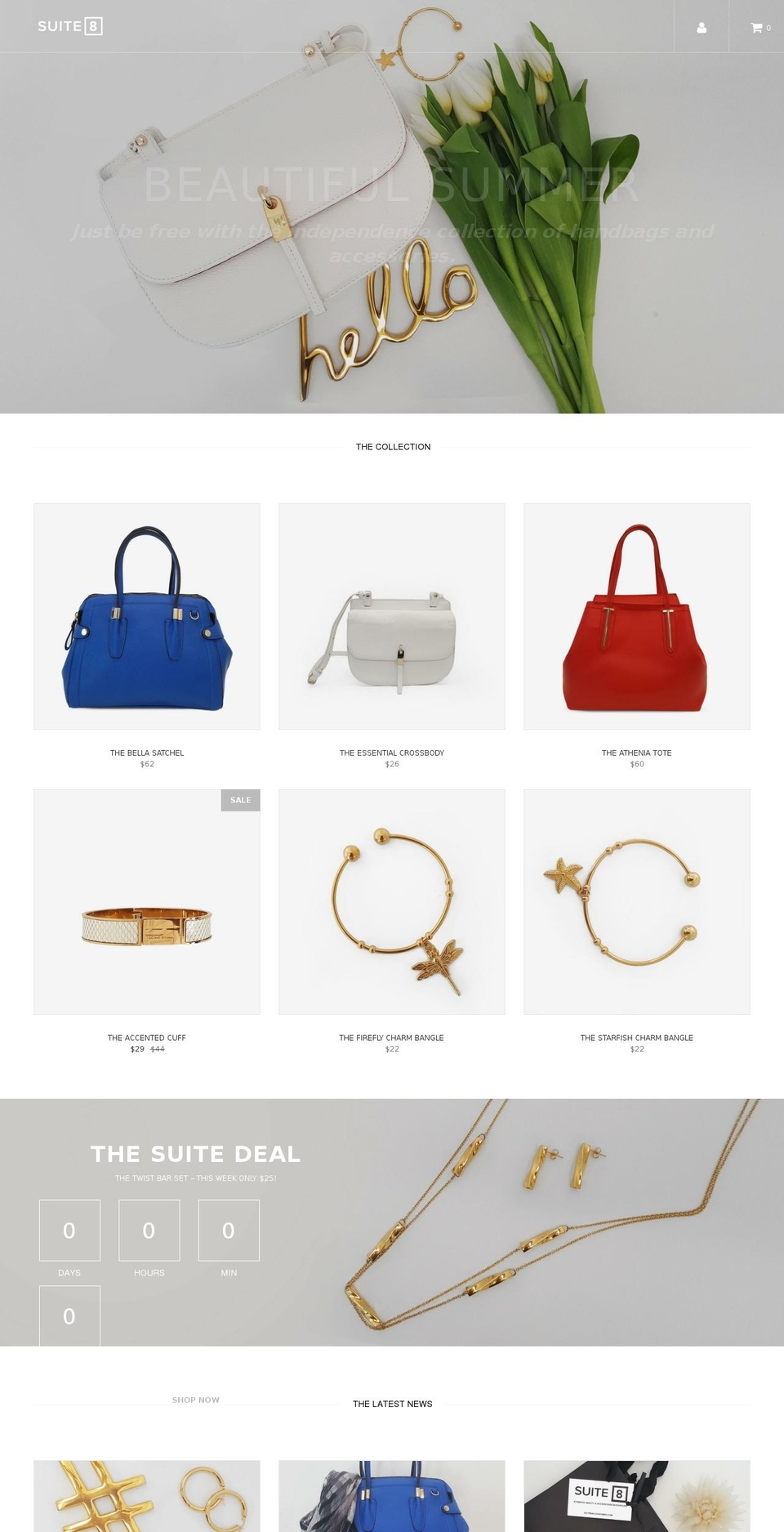 suite8accessories.com — Shopify storefront screenshot