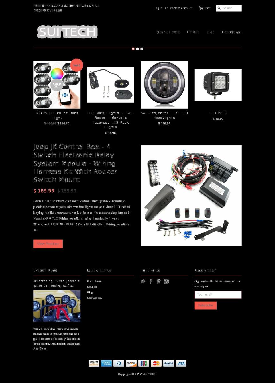 suitech.com shopify website screenshot