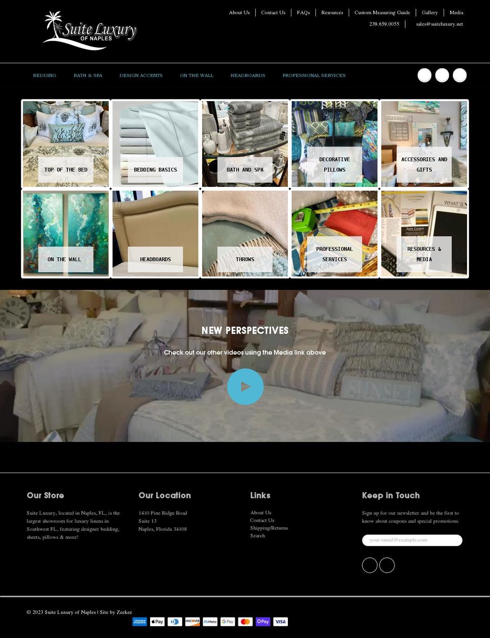 suiteluxuryofnaples.com shopify website screenshot