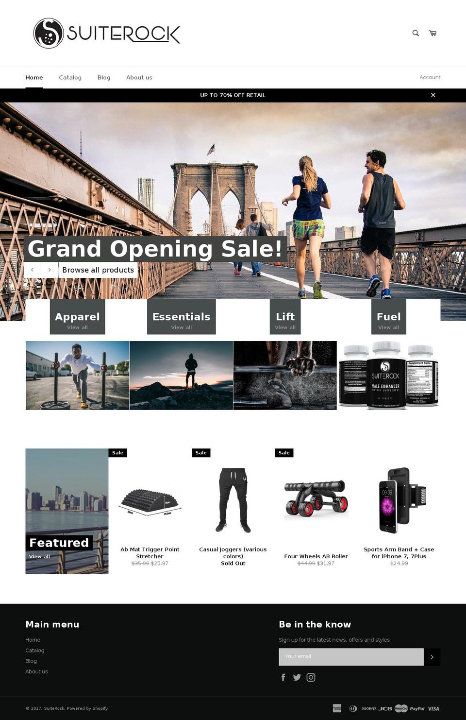 suiterock.com shopify website screenshot