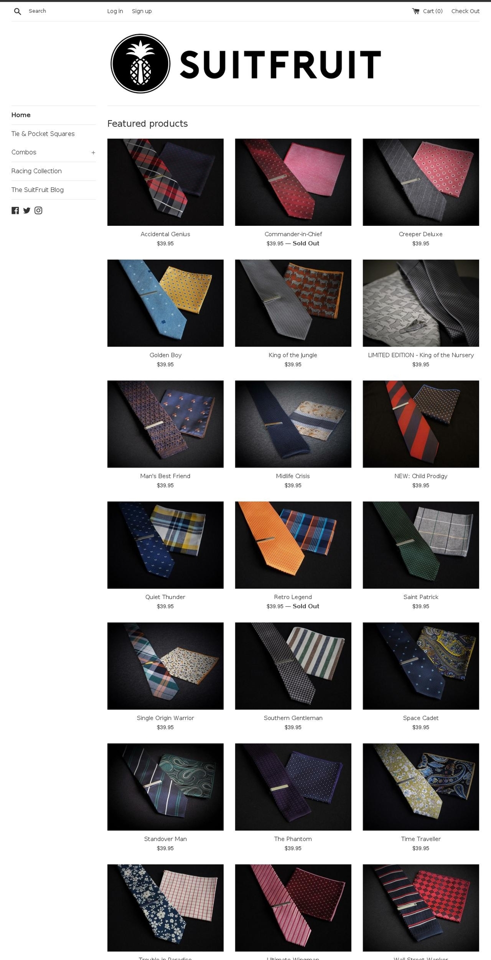 suitfruit.com — Shopify storefront screenshot