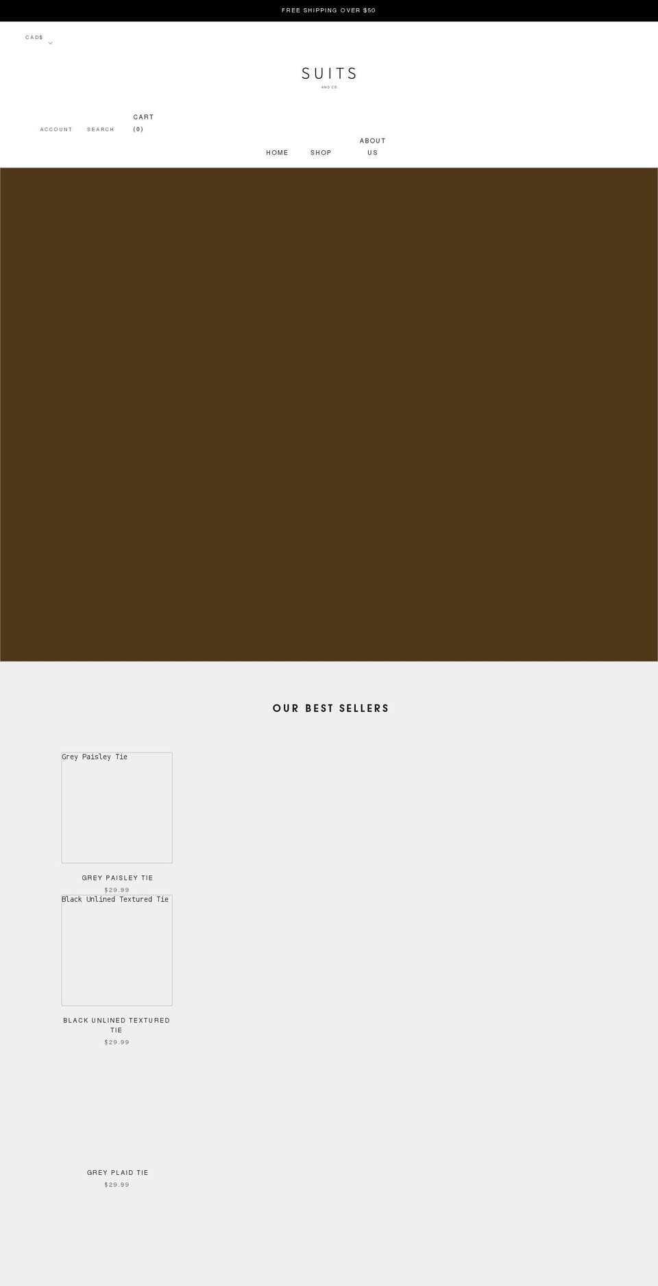 suitsandco.com shopify website screenshot