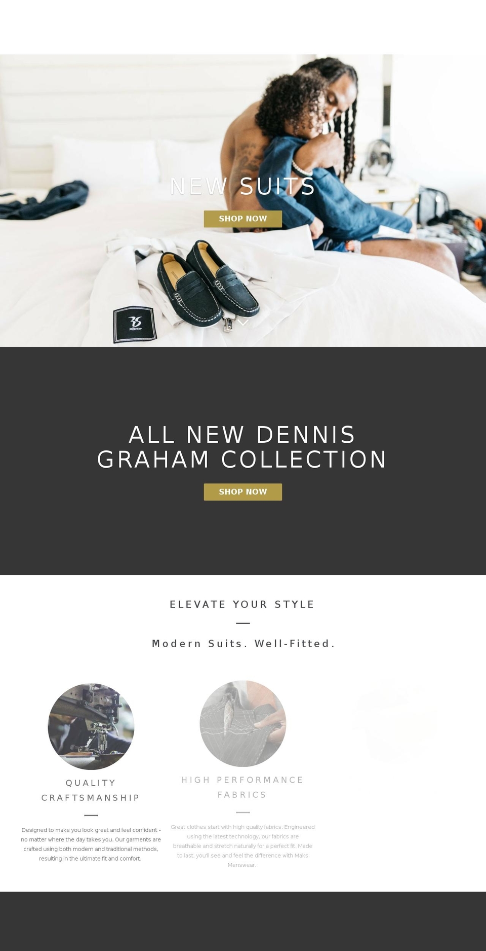 suitsbysal.com — Shopify storefront screenshot