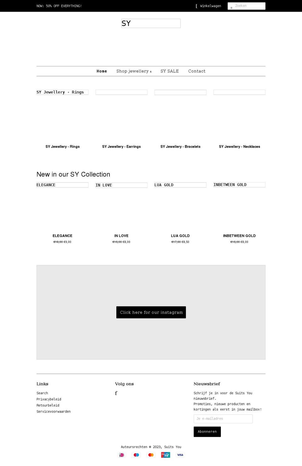 suitsyou.nl shopify website screenshot