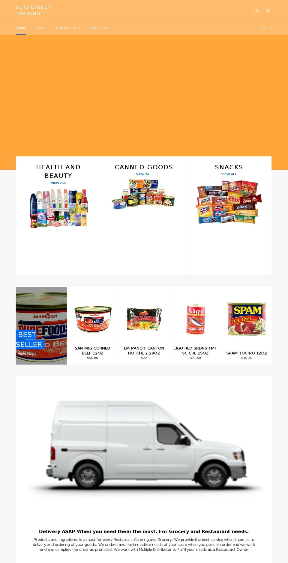 sukidirectrading.com — Shopify storefront screenshot