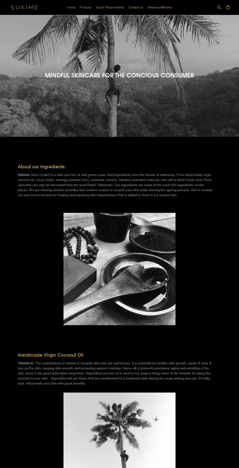 sukime.com shopify website screenshot
