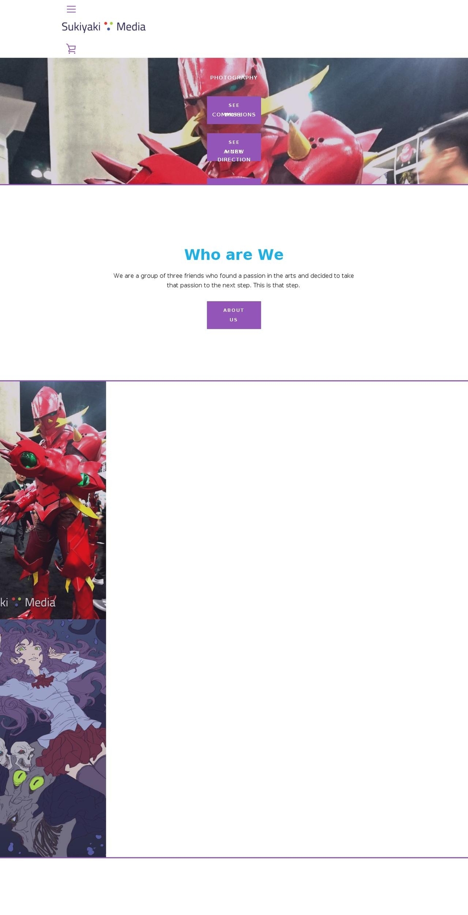 sukiyakimedia.com — Shopify storefront screenshot