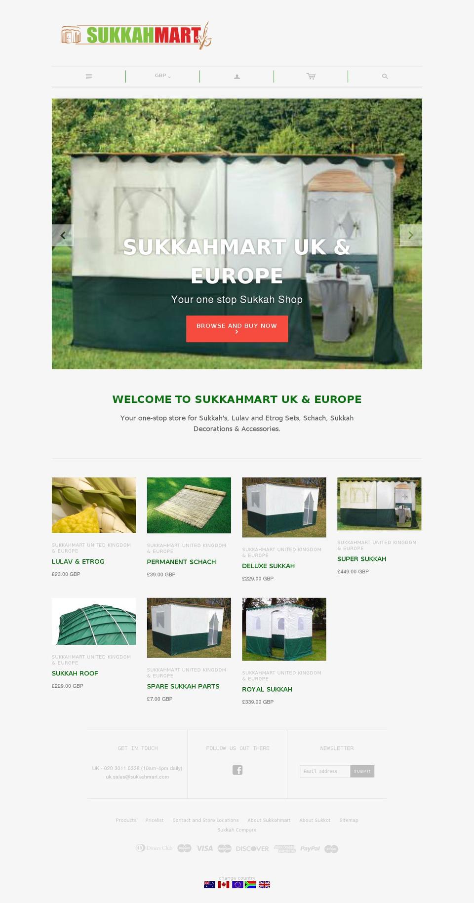 Copy of Atlantic Shopify theme site example sukkahmart.co.uk