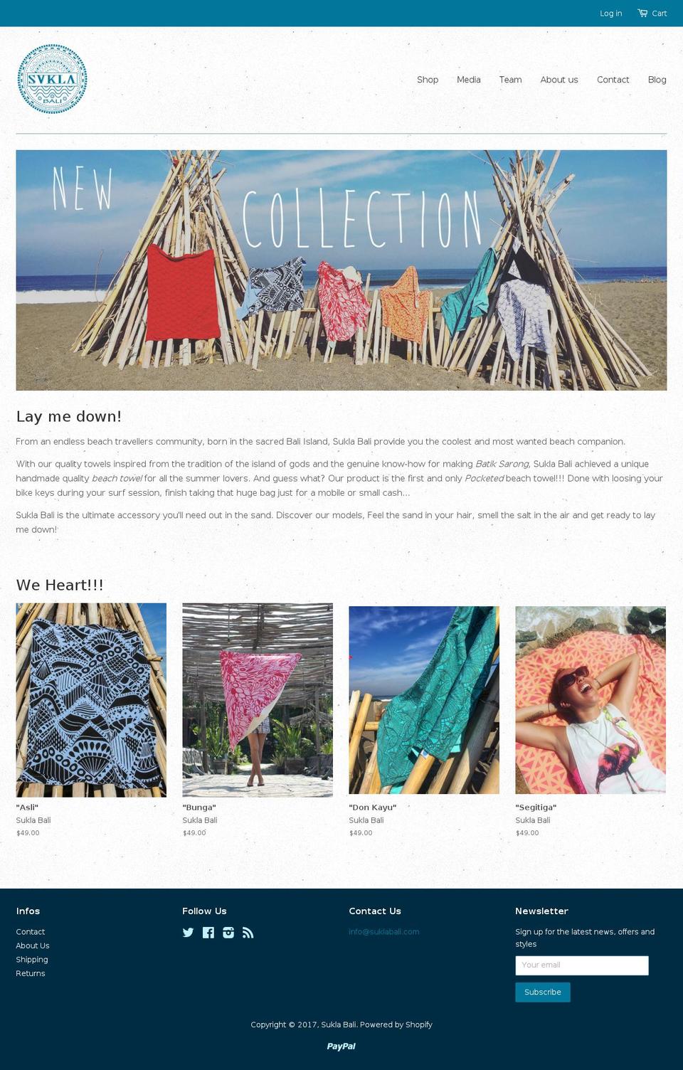 suklabali.com shopify website screenshot