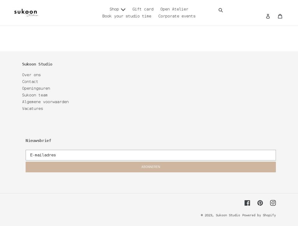 sukoon.studio shopify website screenshot