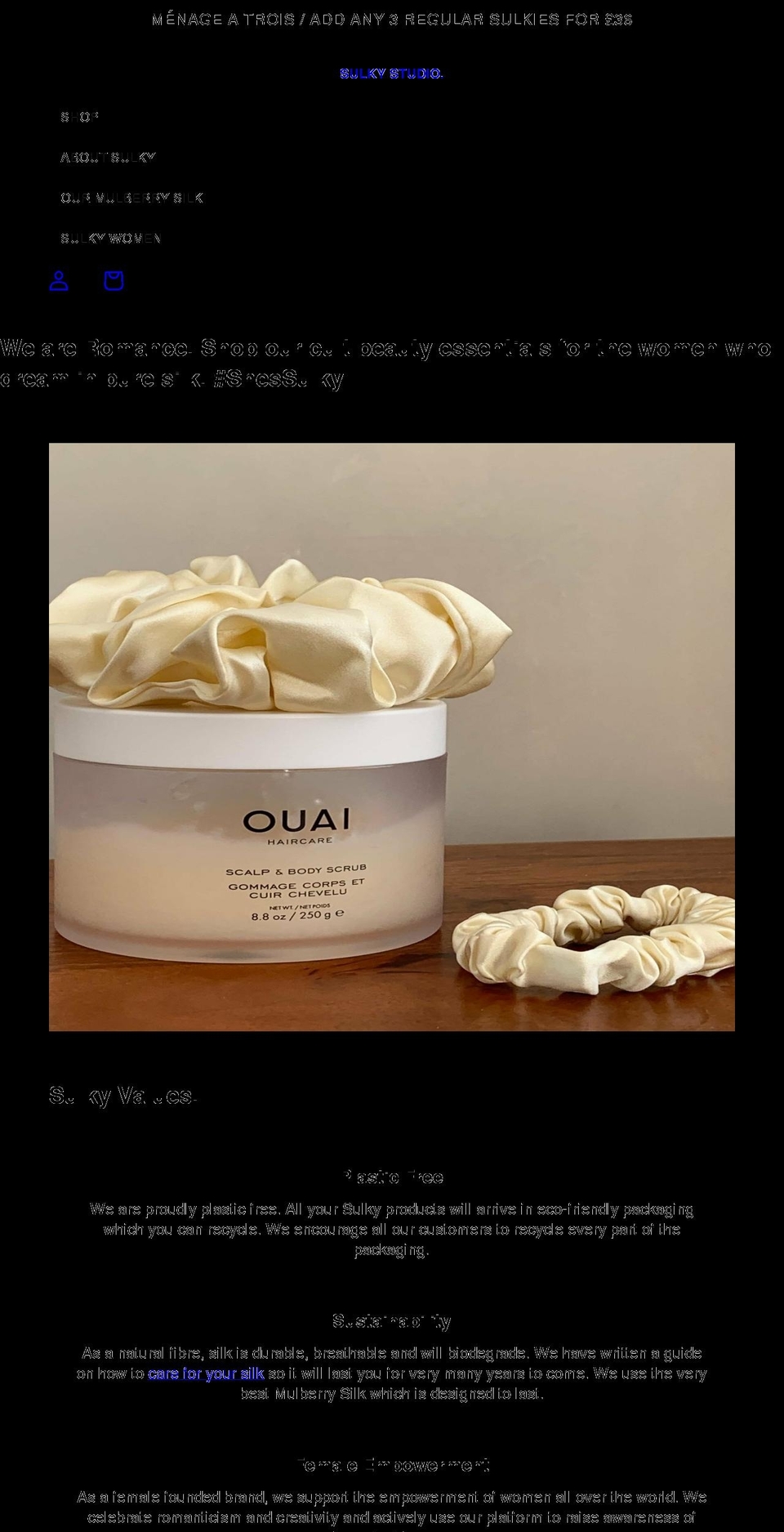 sulkystudio.com shopify website screenshot