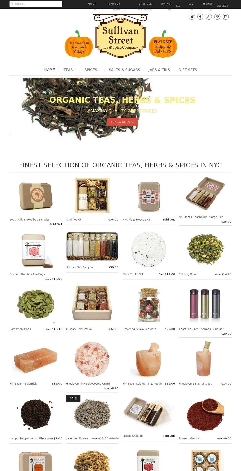 sullivantea.com — Shopify storefront screenshot
