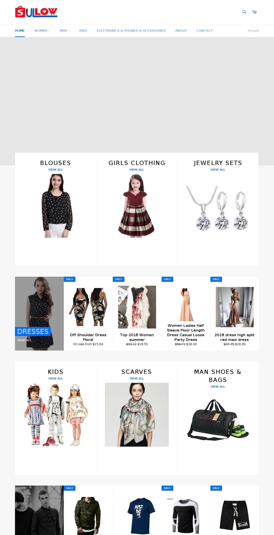 sullow.com — Shopify storefront screenshot