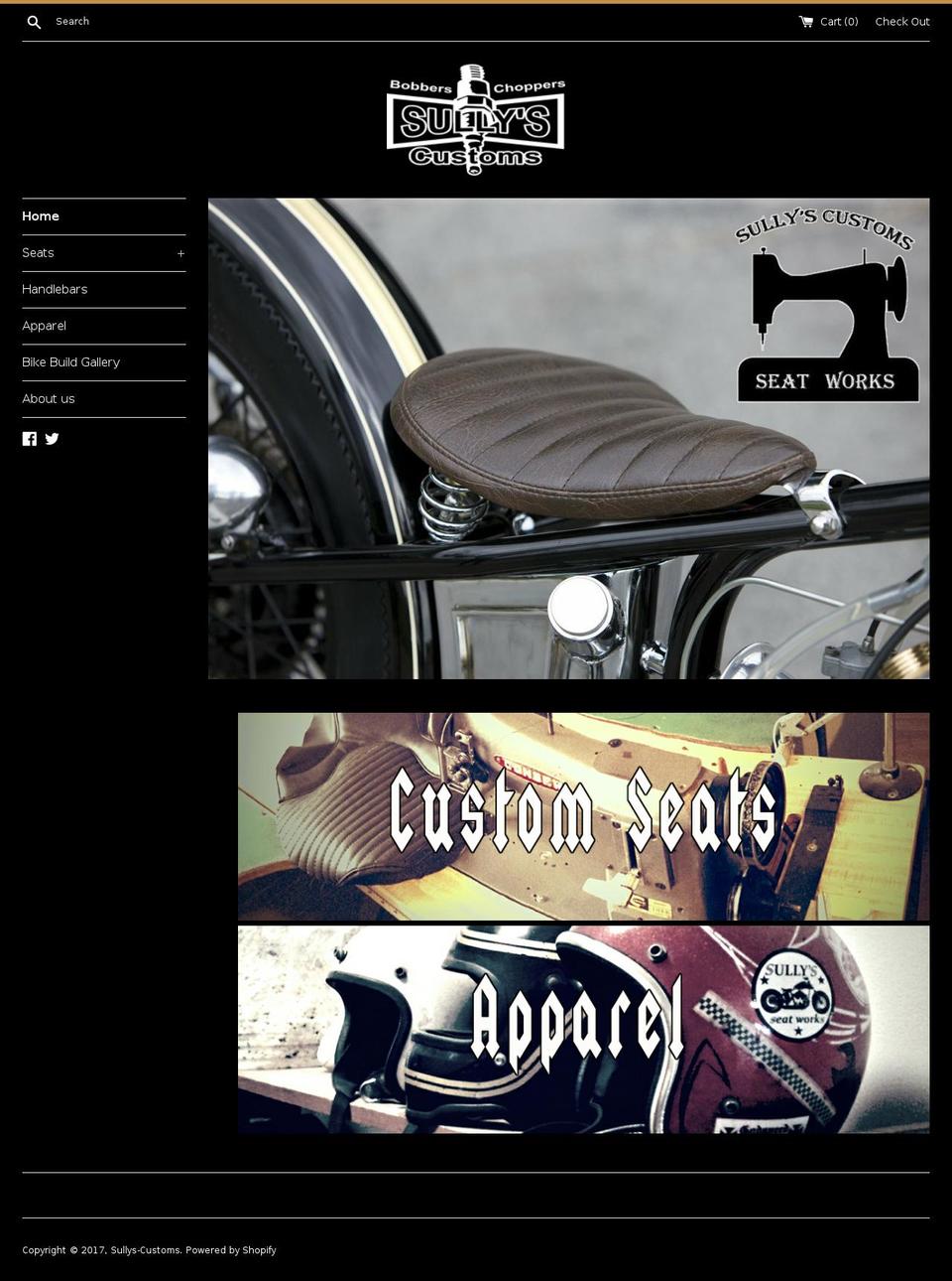 sullyscustoms.net shopify website screenshot