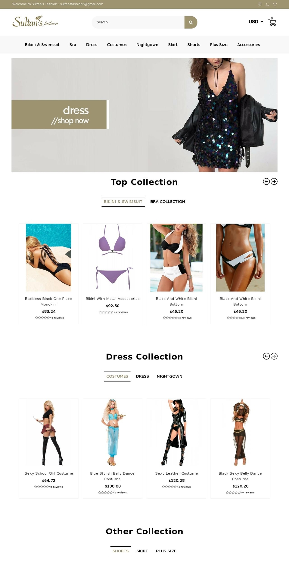 lush-01 Shopify theme site example sultansfashion.com