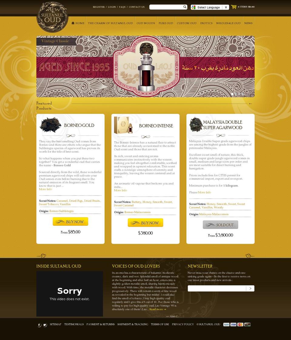 mobile fix Shopify theme site example sultanuloud.com