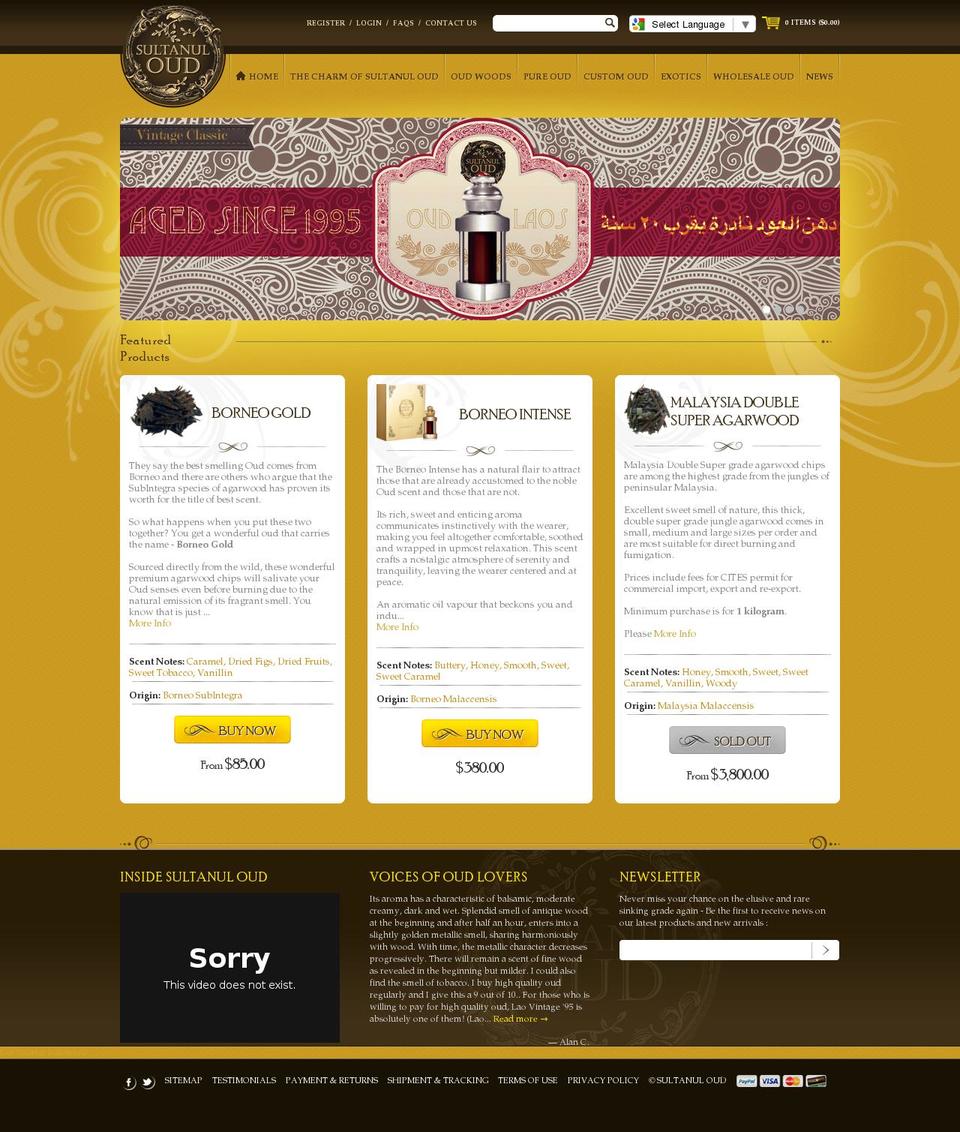 mobile fix Shopify theme site example sultanuloud.net